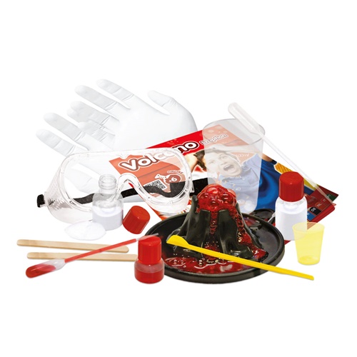 Kit scientifique avec volcan expérimental et accessoires