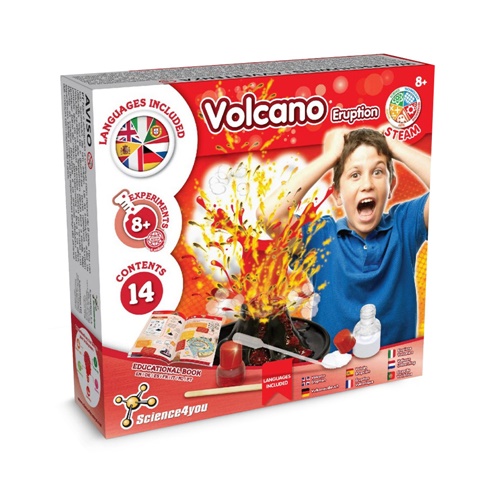 Boîte kit scientifique éruption volcan pour enfants