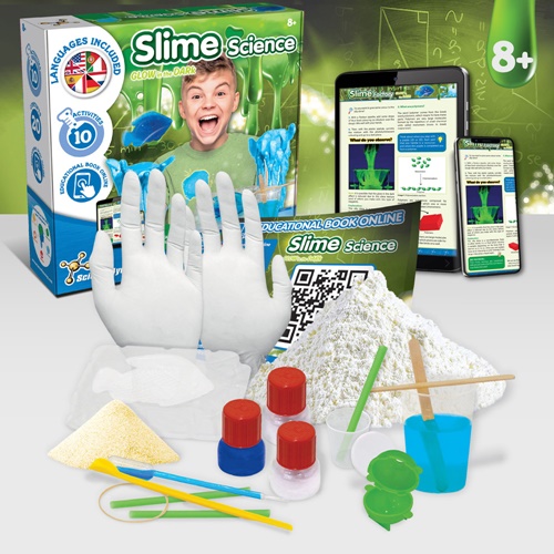 Kit scientifique Slime Science avec accessoires et poudre