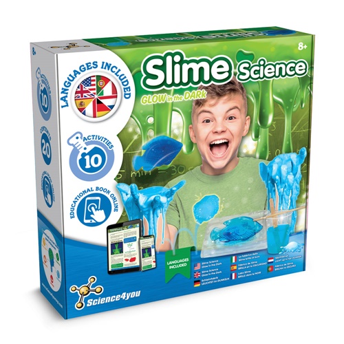 Boîte kit scientifique Slime Science phosphorescent