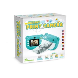 Boîte appareil photo instantané enfant turquoise
