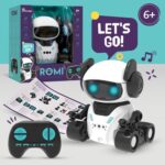 Robot jouet programmable avec télécommande, boîte 6+