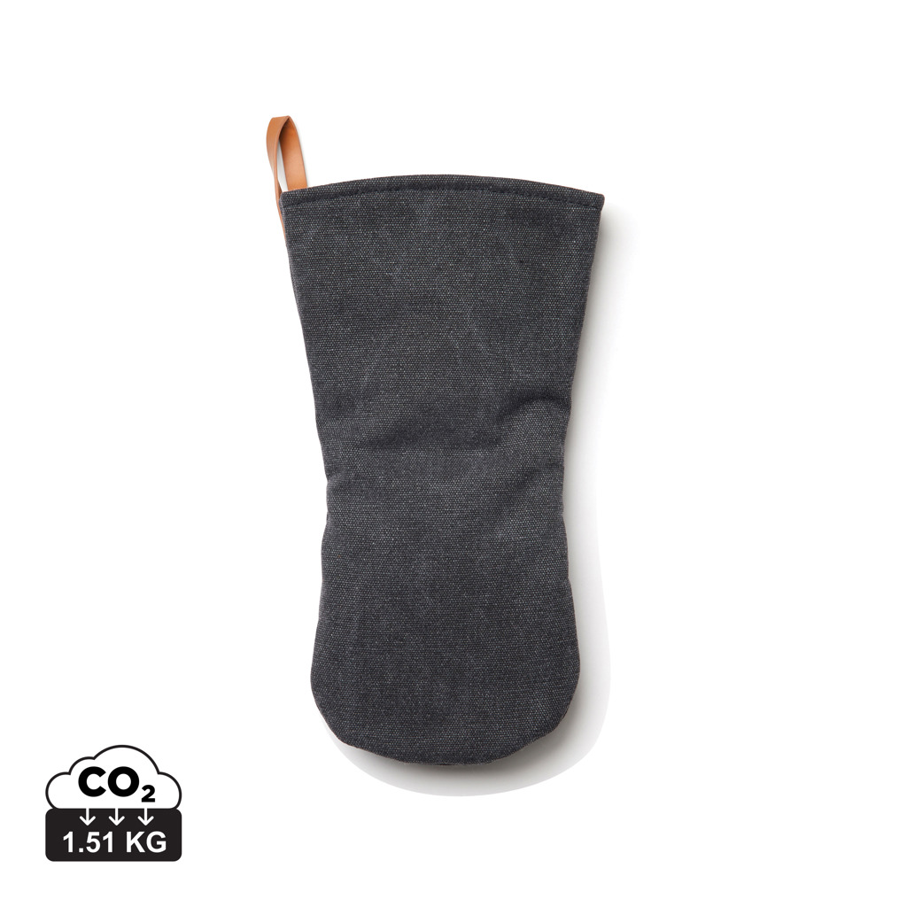 Gant de cuisine gris foncé avec boucle