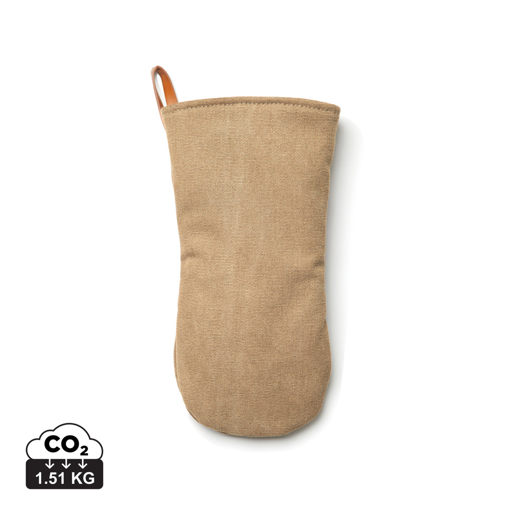 Gant de cuisine en tissu beige