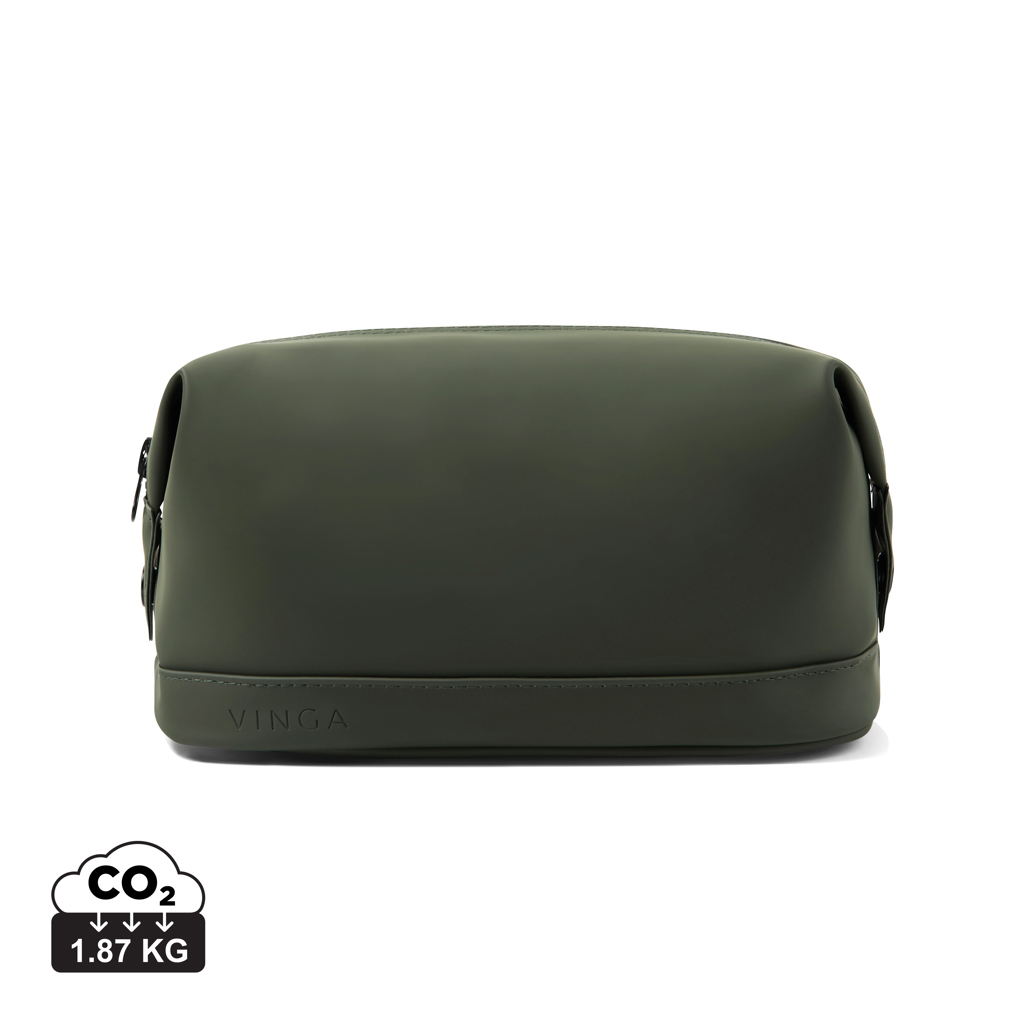 Trousse de toilette verte Vinga minimaliste