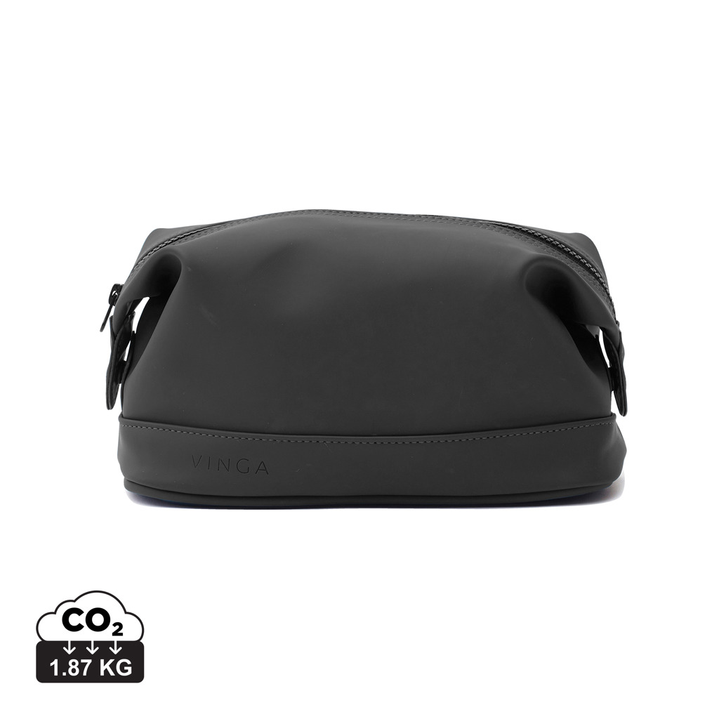 Trousse de toilette noire minimaliste Vinga