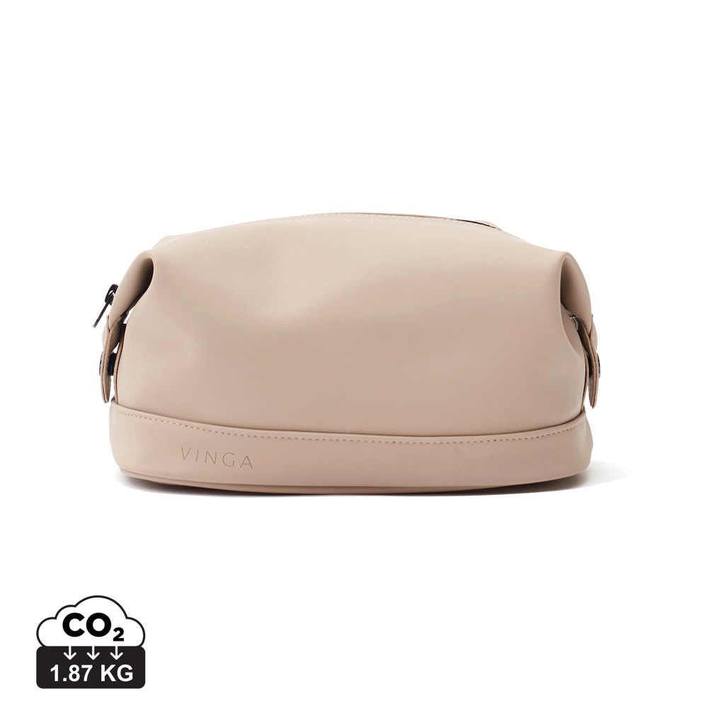 Trousse de toilette beige VINGA éco-responsable