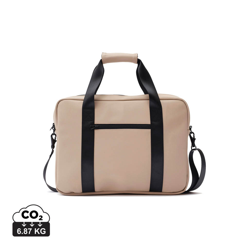 Sac de voyage beige avec bandoulière noire