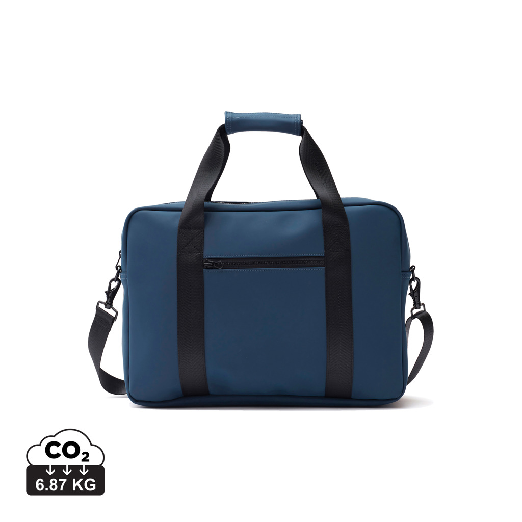 Sac de voyage bleu avec bandoulière noire