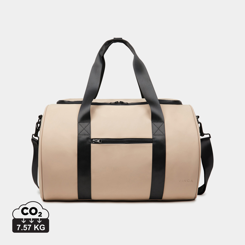 Sac de sport beige avec anses noires