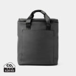 Sac isotherme noir avec poignées et poche frontale