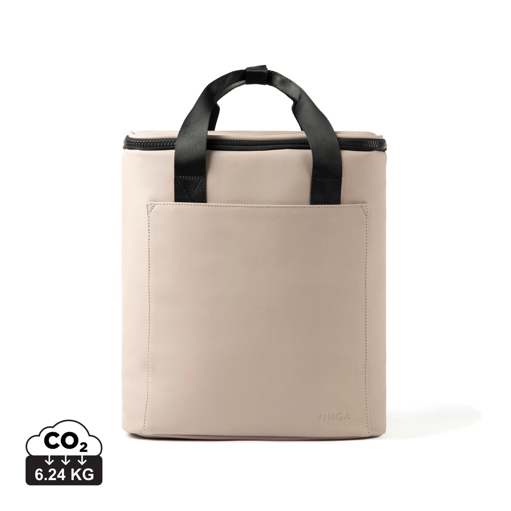 Sac isotherme beige avec poignées noires