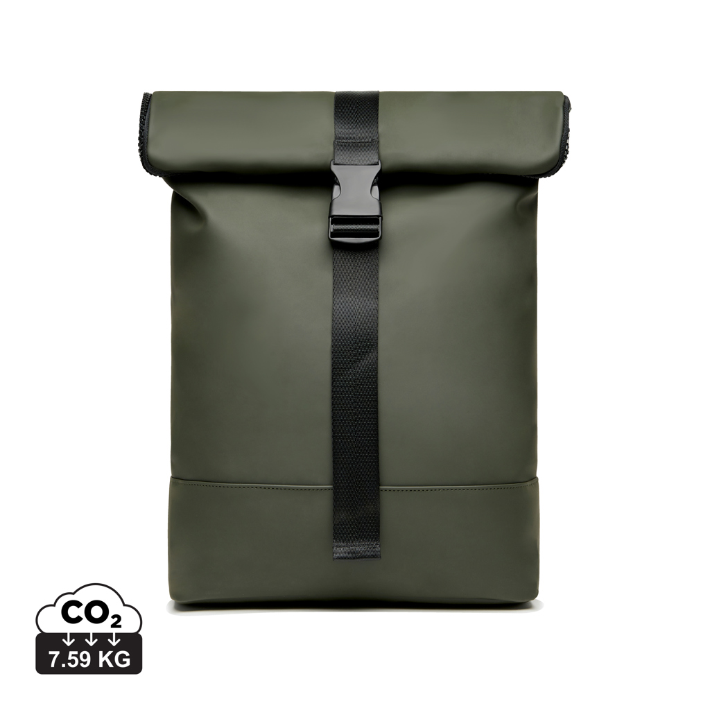 Sac à dos vert à fermeture roulée
