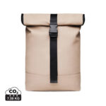 Sac à dos beige à fermeture roulée