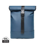 Sac à dos bleu à fermeture roulée