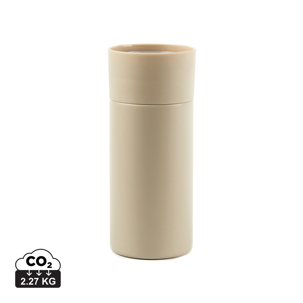 Gourde isotherme beige design minimaliste