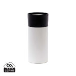 Gobelet isotherme blanc avec couvercle noir