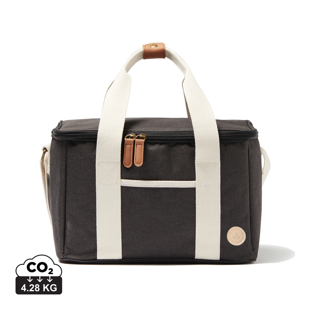Sac isotherme gris avec anses blanches