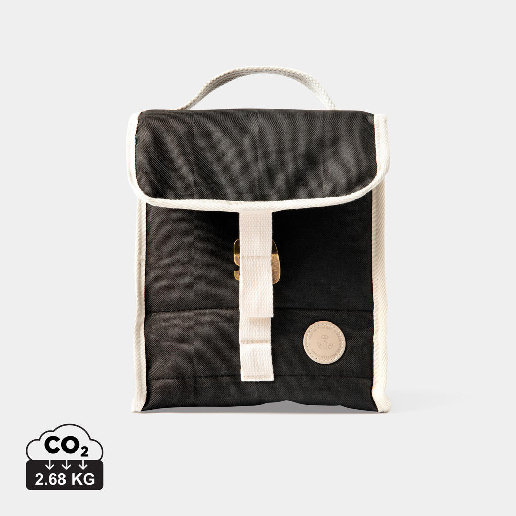 Sac isotherme noir avec poignée blanche