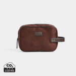 Trousse de toilette en cuir marron