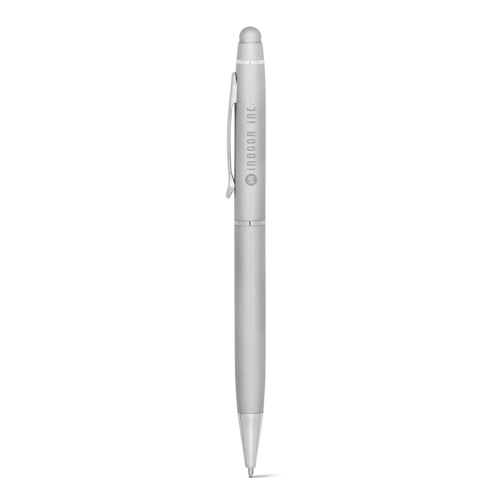 Stylo 3D argenté avec clip