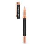 Stylo noir et or rose élégant