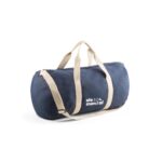Sac polochon bleu avec anses beige