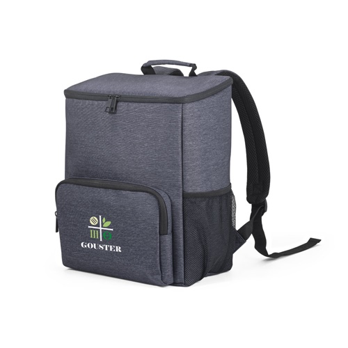 Sac à dos isotherme gris avec poche frontale