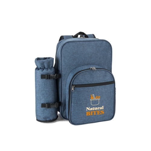 Sac à dos bleu avec compartiment isotherme