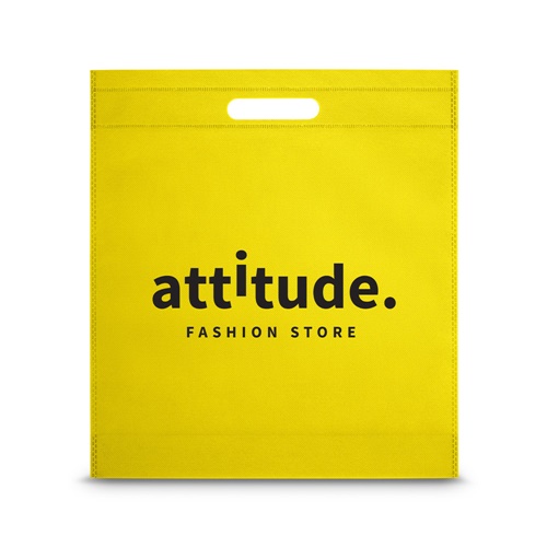 Sac shopping jaune attitude Fashion Store