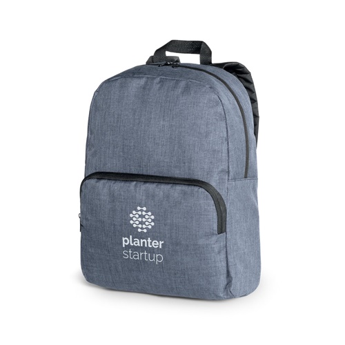 Sac à dos gris avec logo planter startup