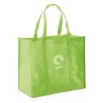 Sac cabas vert réutilisable avec logo Qassar