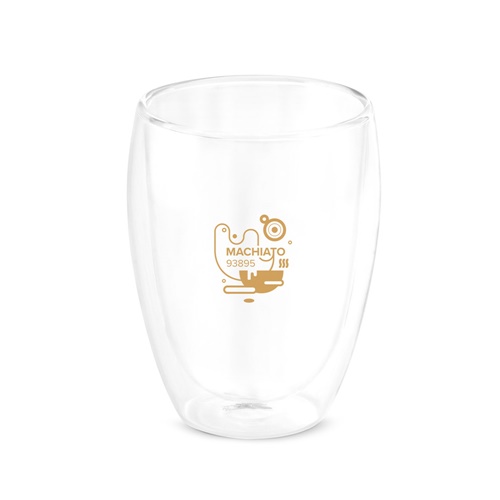 Verre double paroi avec motif macchiato