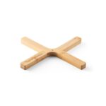 Dessous de plat en bois en forme de croix