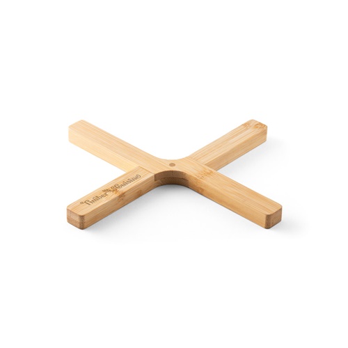 Dessous de plat en bois en forme de croix
