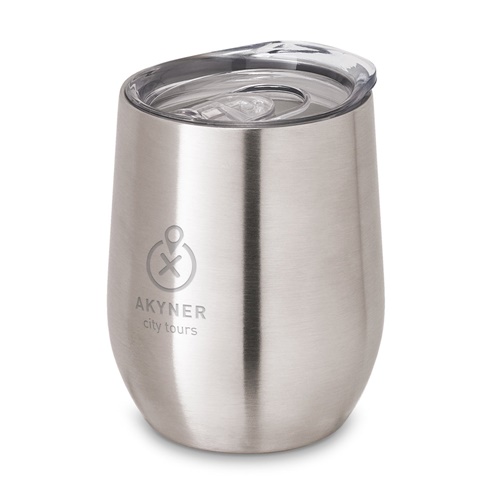 Gobelet isotherme en acier inoxydable avec couvercle