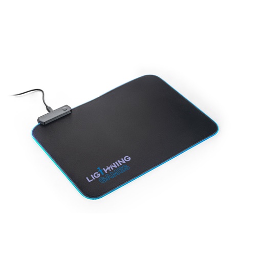 Tapis de souris gaming noir rétroéclairé LED