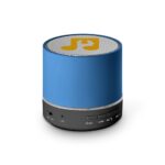 Haut-parleur Bluetooth portable bleu cylindrique