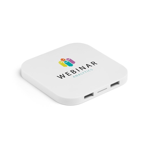 Boîtier blanc Webinar Analytics avec ports USB