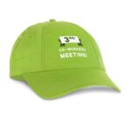 Casquette verte avec logo 3rd Co-Workers Meeting