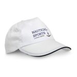 Casquette blanche Nautical Sports avec ancre