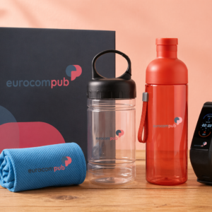 Kit promotionnel sport avec gourdes et montre connectée