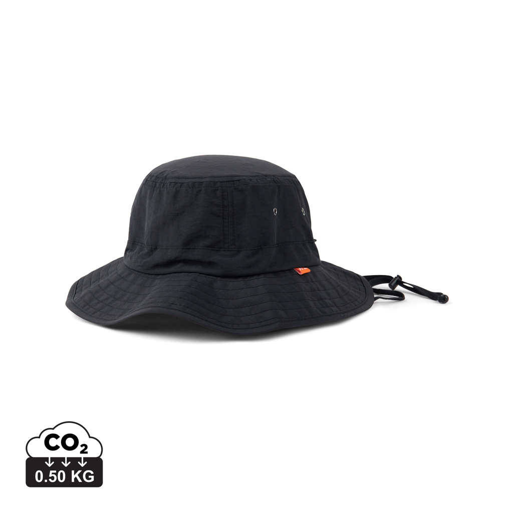 Chapeau bob noir avec cordon ajustable