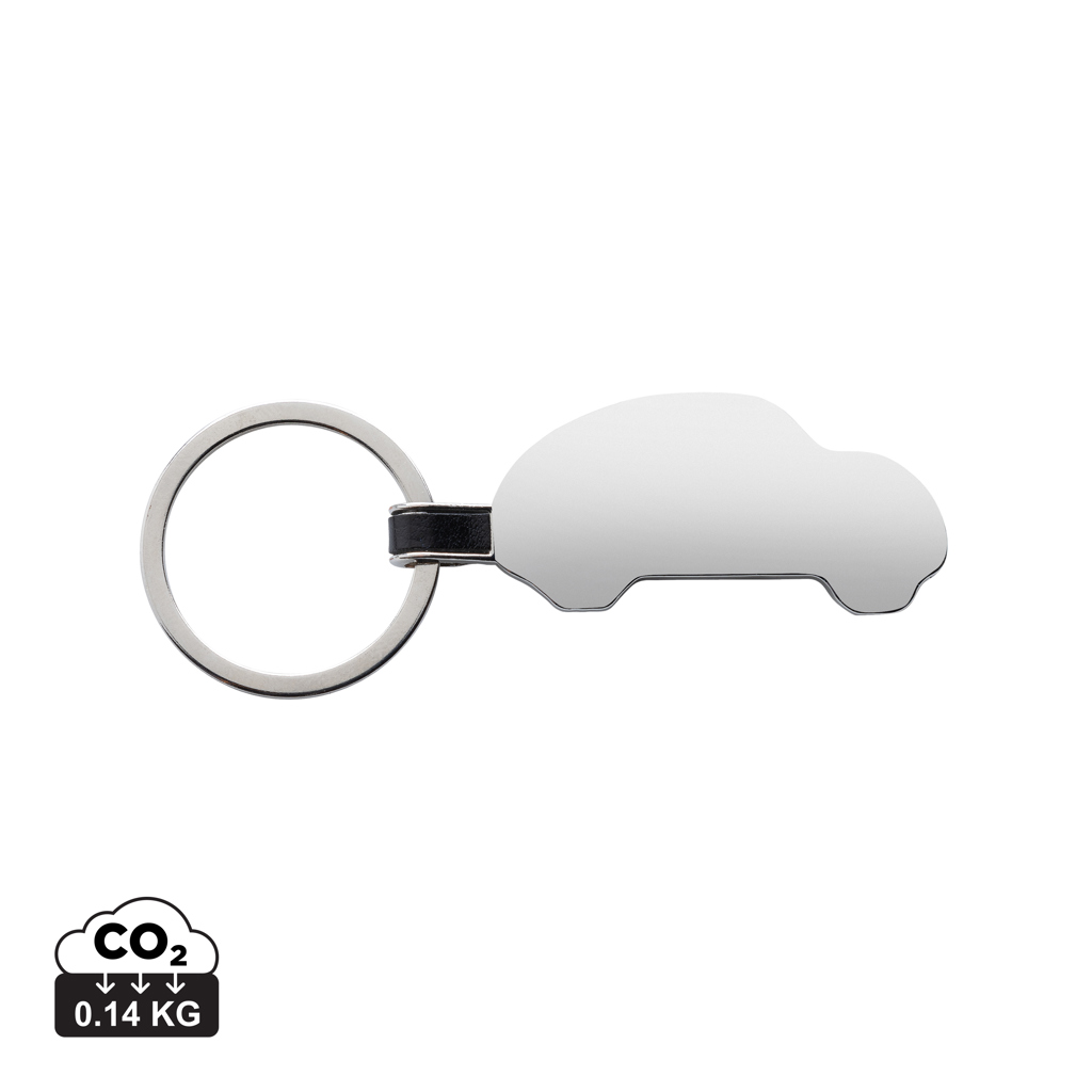 Porte-clés métallique en forme de voiture
