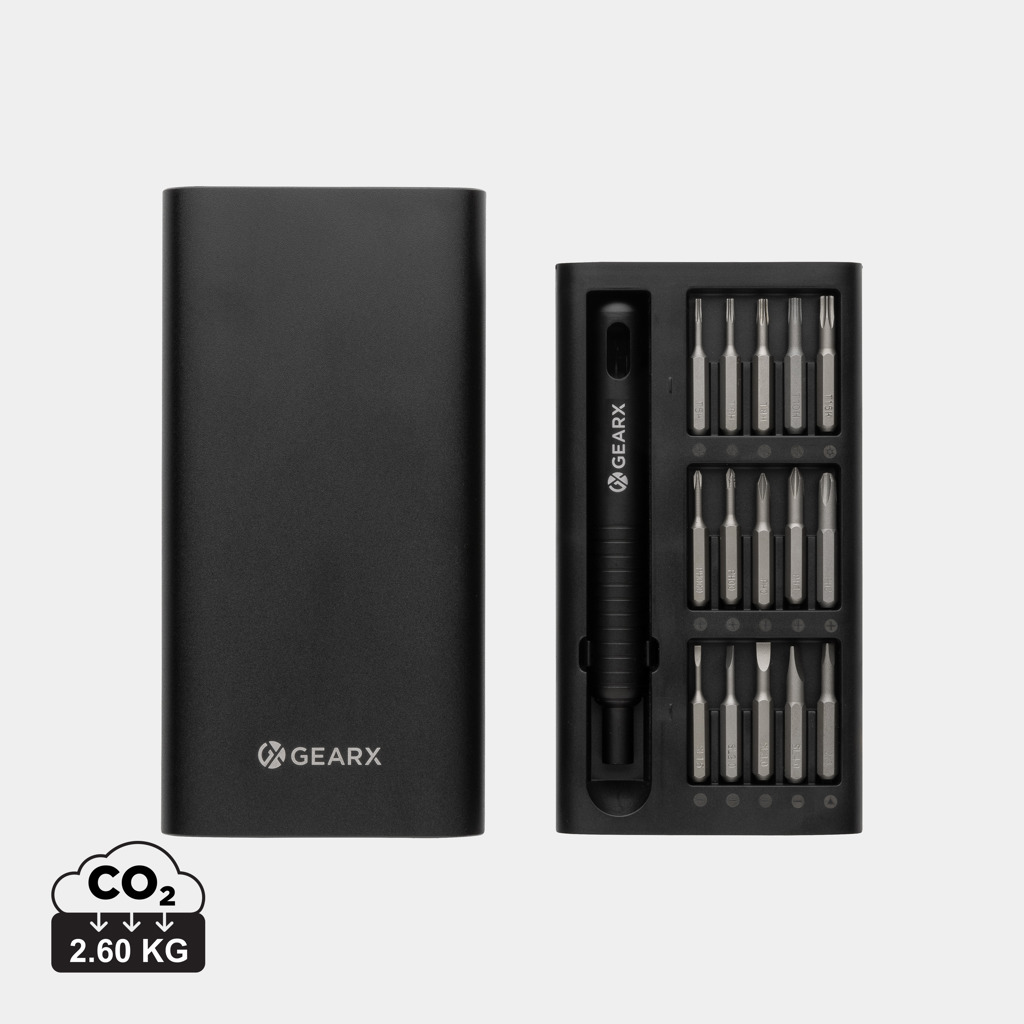 Kit tournevis précision GearX avec embouts et étui