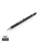 Stylo noir avec règle intégrée