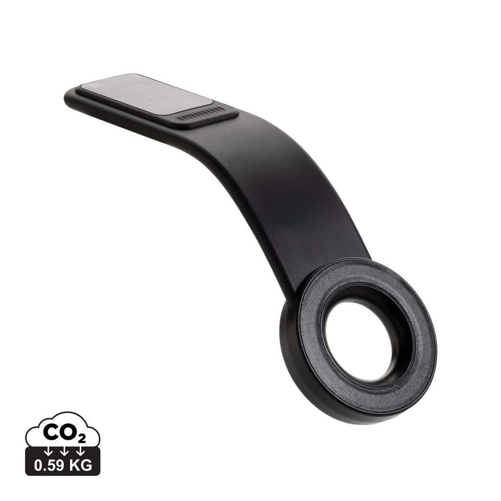 Poignée de porte voiture noire avec indicateur CO2