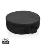 Housse ronde noire avec fermeture éclair