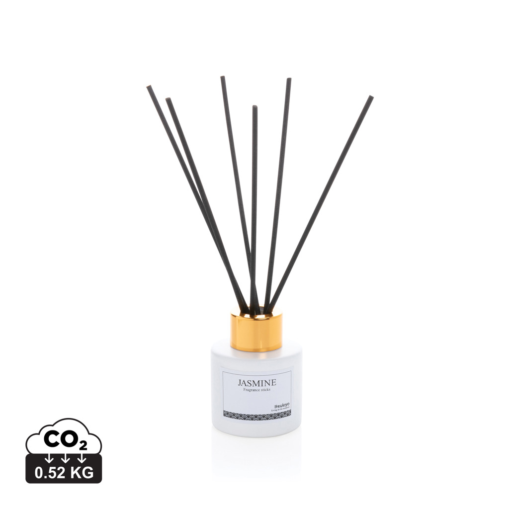 Diffuseur de parfum jasmin avec bâtonnets noirs