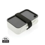 Boîte repas rectangulaire avec couvercle noir et sangle